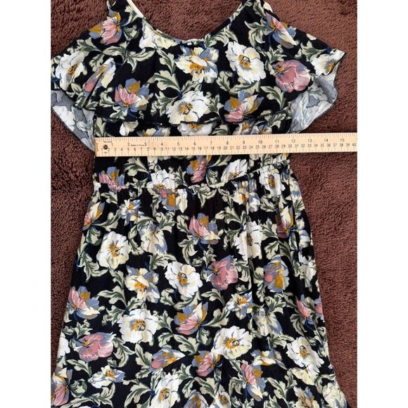 Black Floral Dress, Xhilaration, Small - Picture 10 of 11